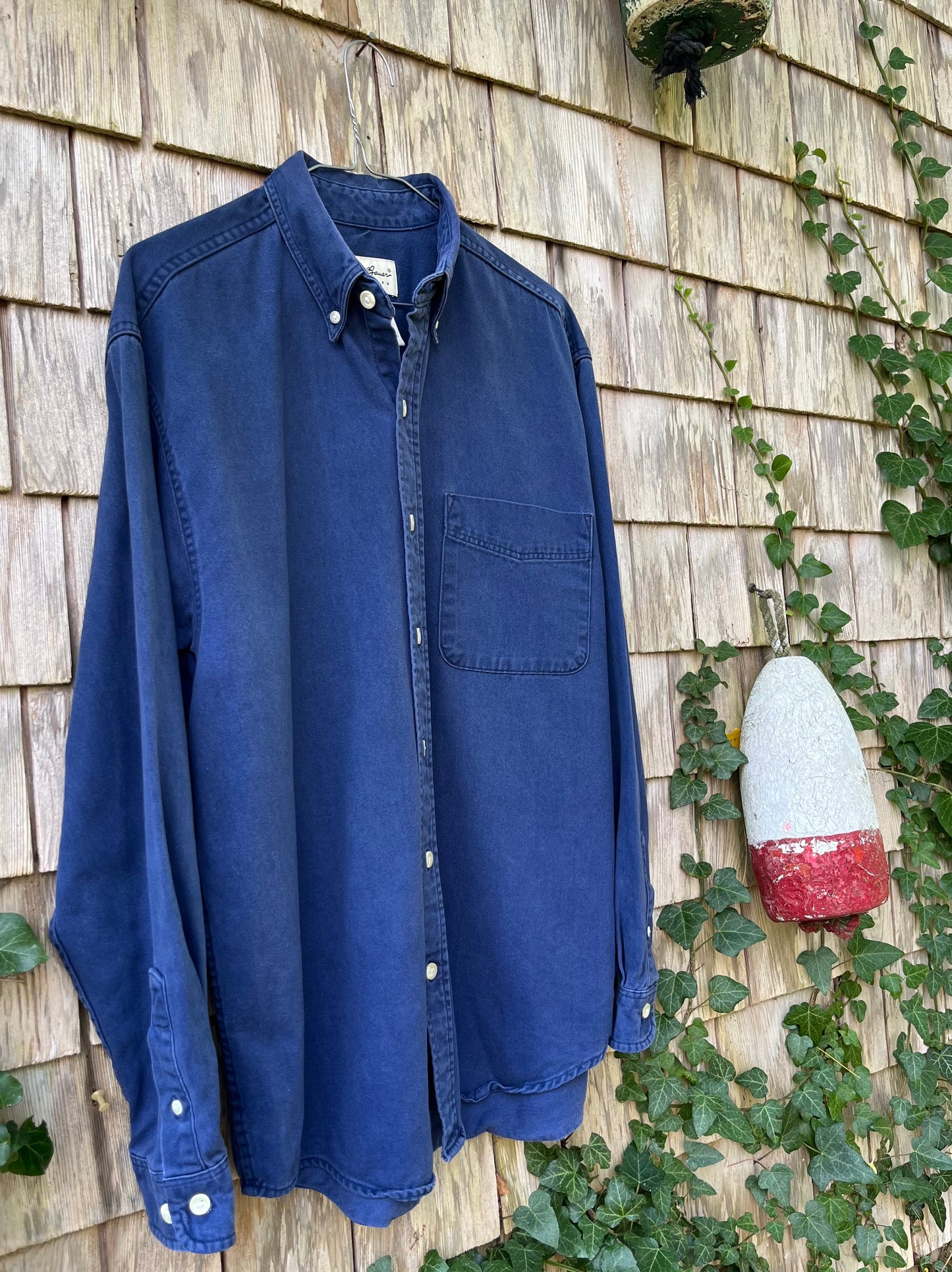 90s Eddie Bauer Chamois Flannel Button Down Shirt (L)