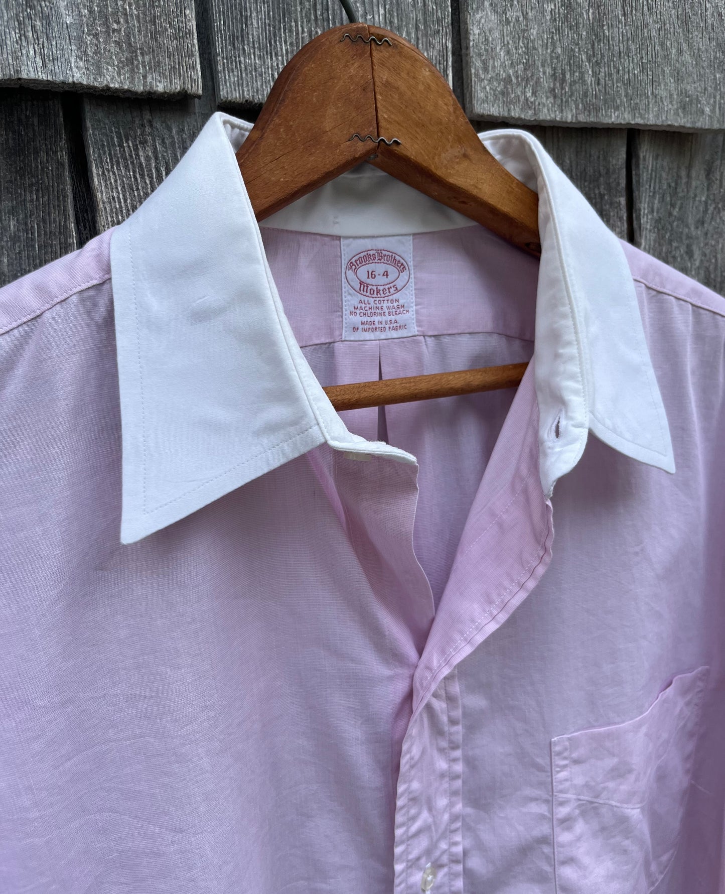 90s Brooks Brothers Makers 6-Button Banker Style Button Front Shirt (16-4)