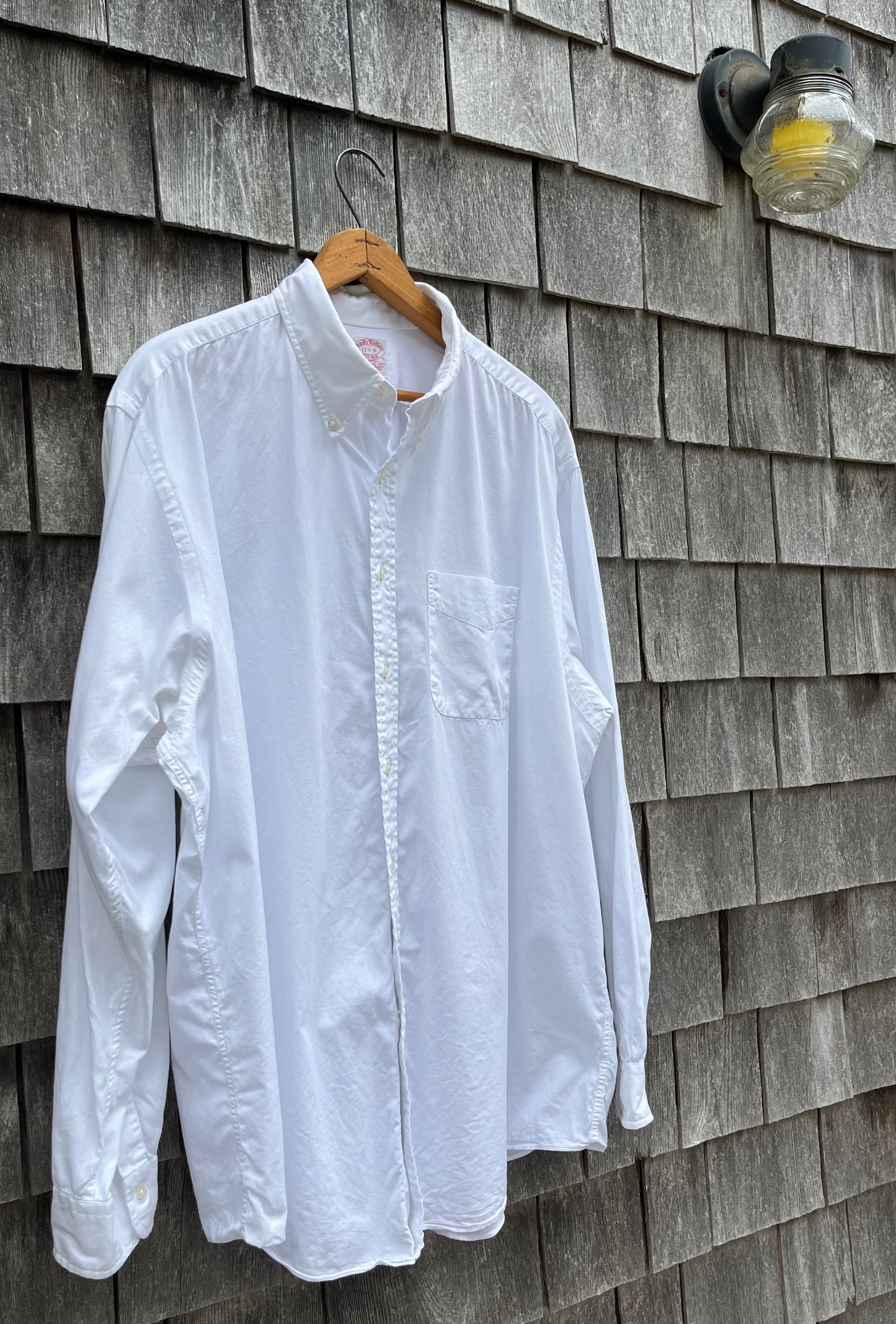 90s Brooks Brothers Makers Pinpoint Oxford Button Down Shirt (17.5-5)