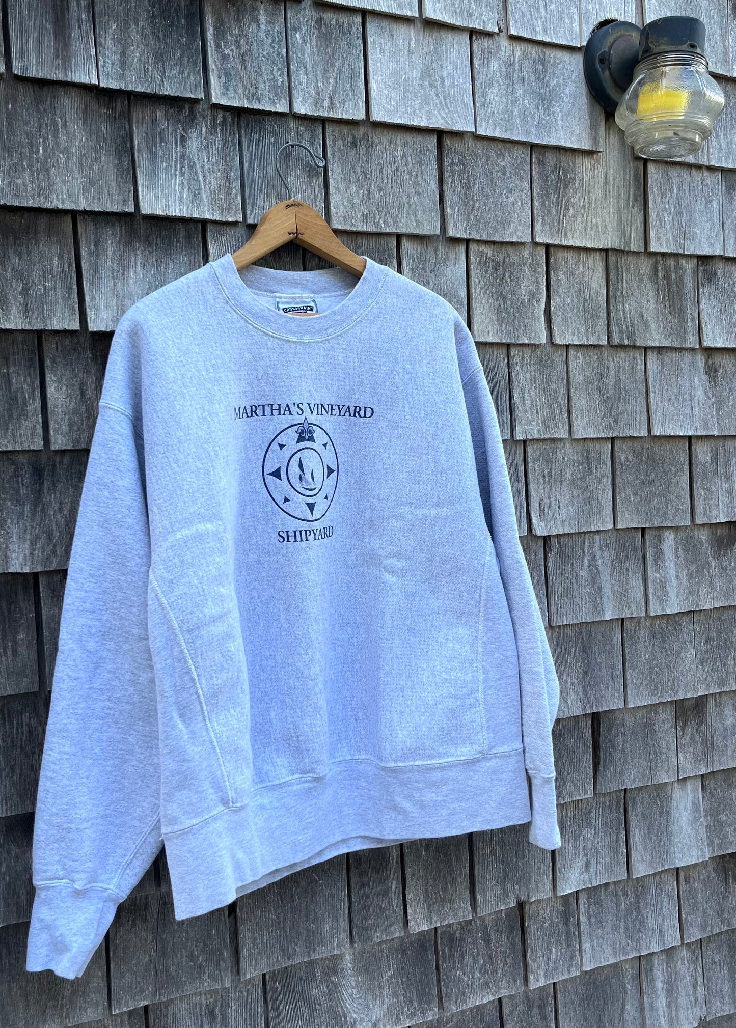 90s Martha’s Vineyard Shipyard Reverse Weave Sweatshirt (XL/XXL)