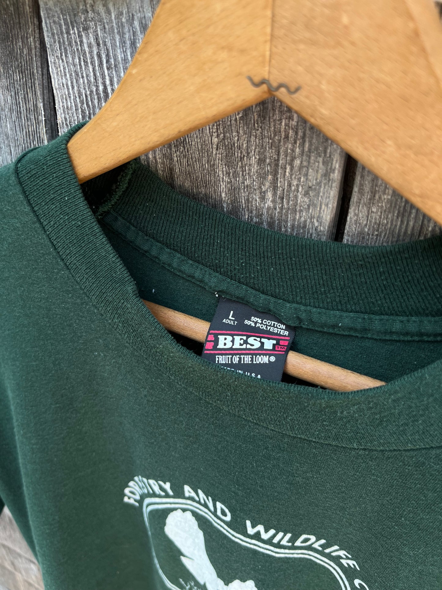 90s "If it Can’t be Done in the Woods it Ain’t Worth Doing" T-Shirt (M/L)
