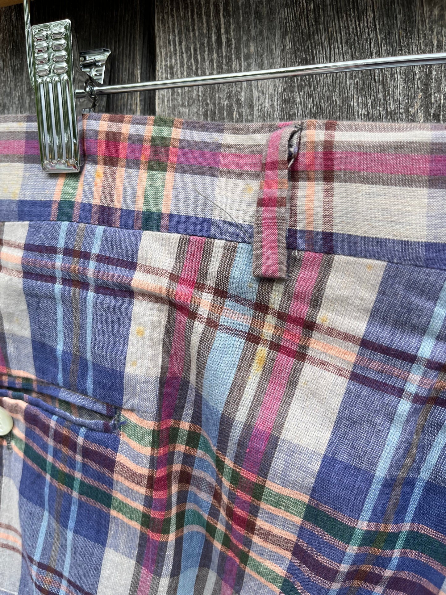 80s Brooks Brothers Madras Plaid Pants (38/29")