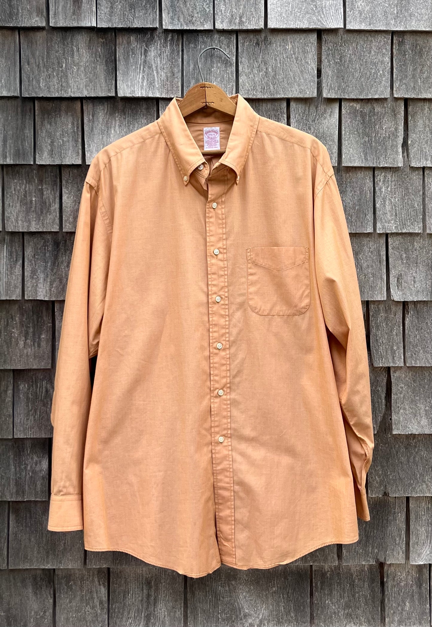90s Brooks Brothers Makers Cotton Broadcloth Button Down Shirt (17.5-5)