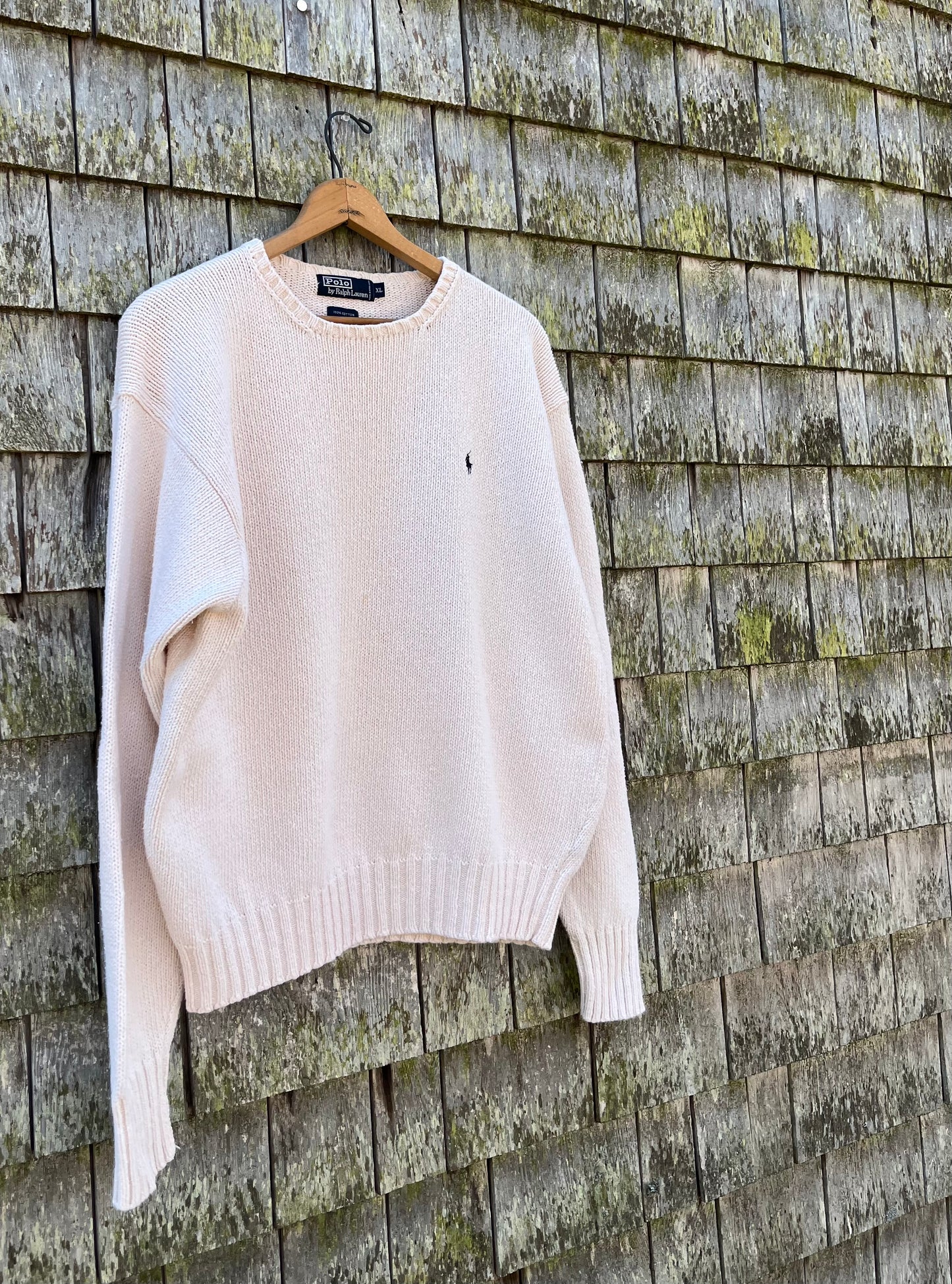 90s Polo Ralph Lauren Crewneck Cotton Knit Sweater (XL)