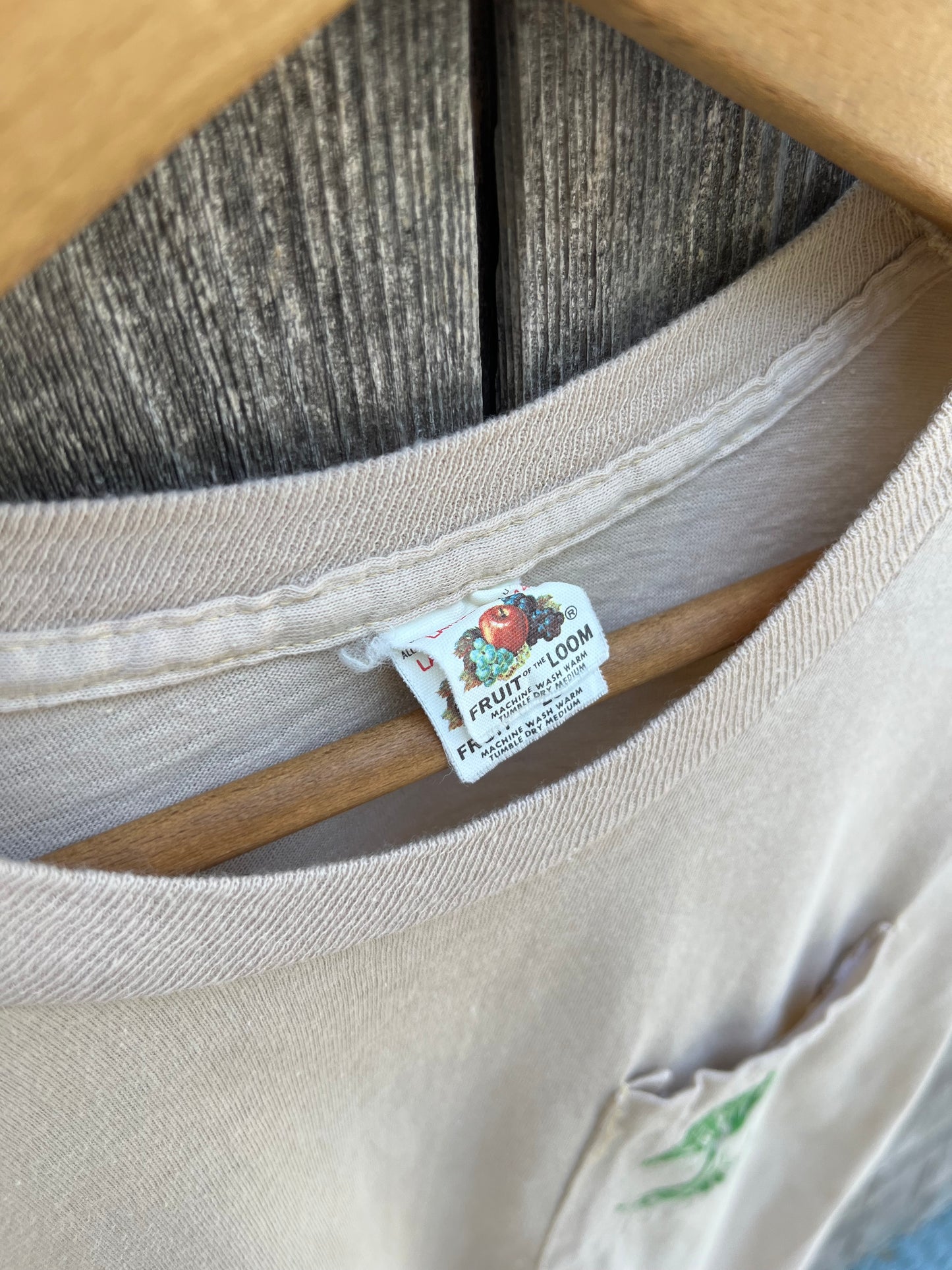 70s Growing Earth Tree Care Pocket T-Shirt (S)