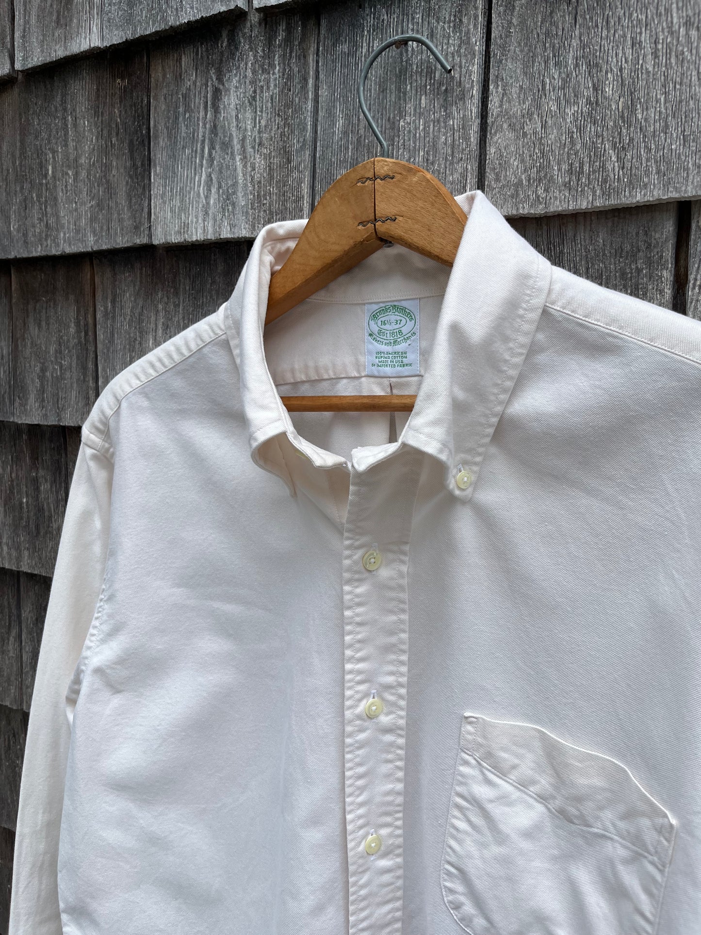 90s Brooks Brothers Makers Oxford Cloth Button Down Shirt (16.5-7)
