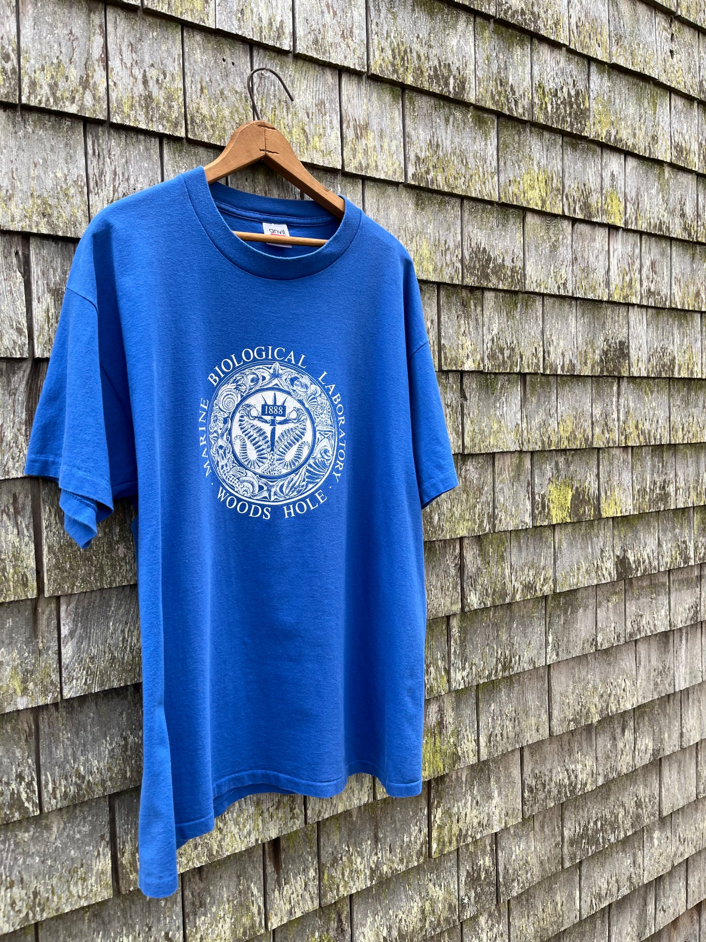90s Woods Hole Oceanographic Institute Emblem T-Shirt (L)