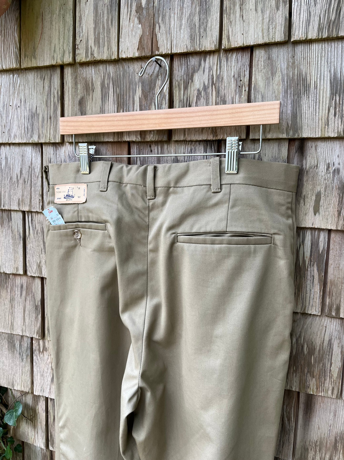 80s Harvard Coop Deadstock Cotton Chino Trousers (34/32)
