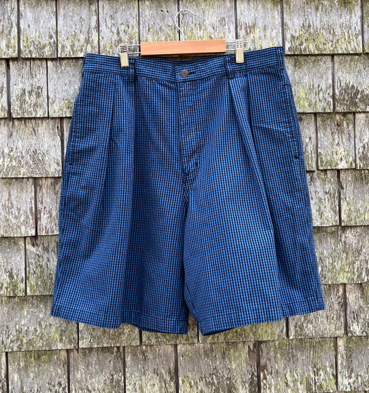 90s Smith & Hawken Check Cotton Twill Shirts (34/9”)