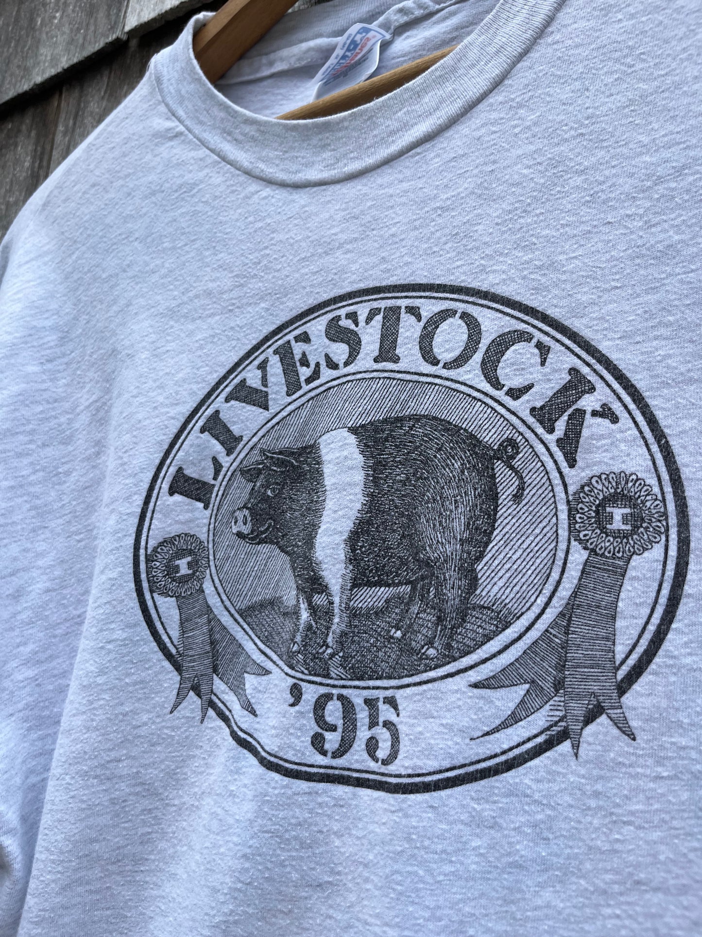 90s Livestock 95 Concert T-Shirt Martha’s Vineyard Agricultural Fair (XL)