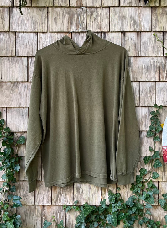 90s GAP Hooded Long Sleeve T-Shirt (L)