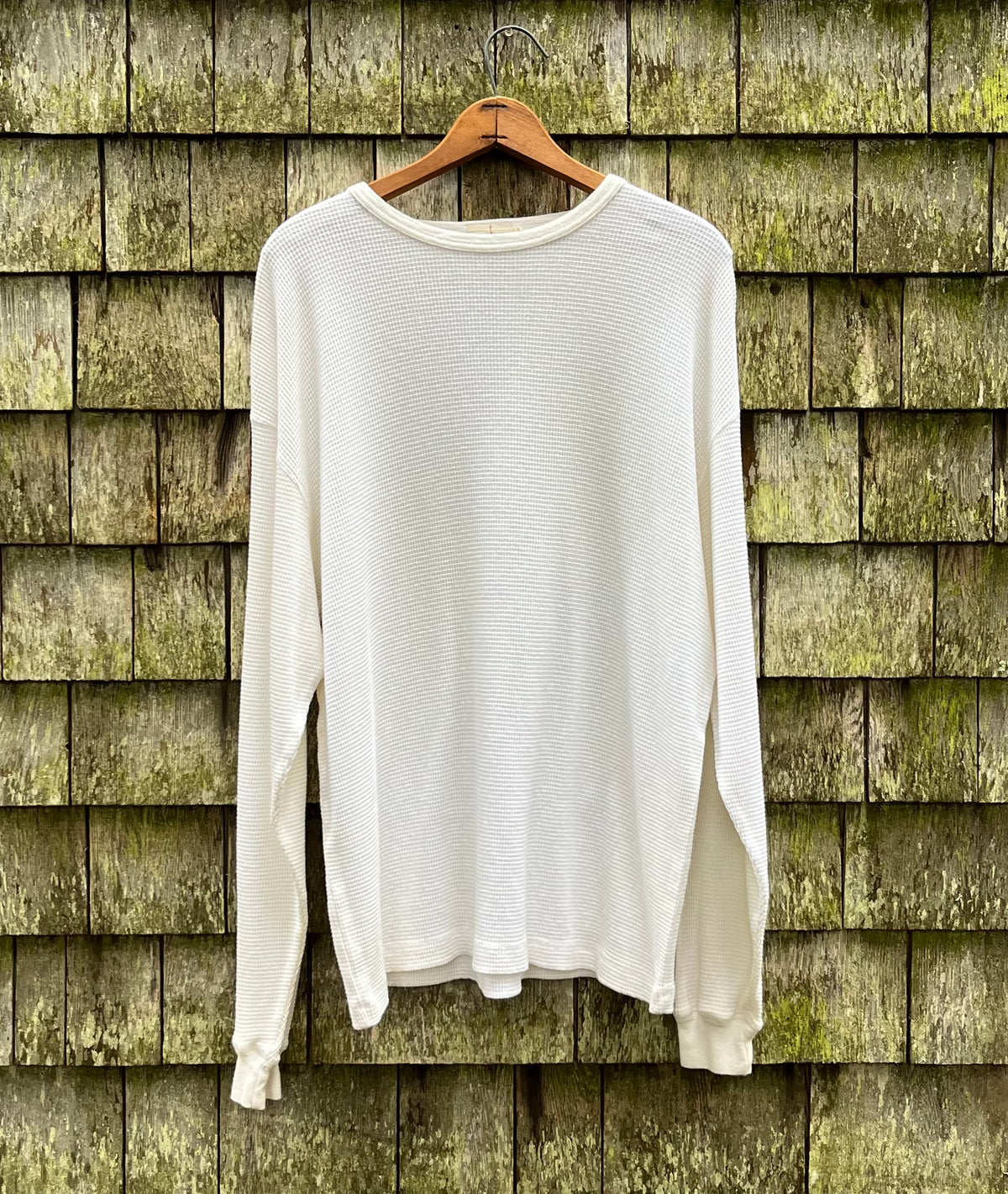 90s J.Crew Cotton Waffle Knit Thermal Shirt (L)