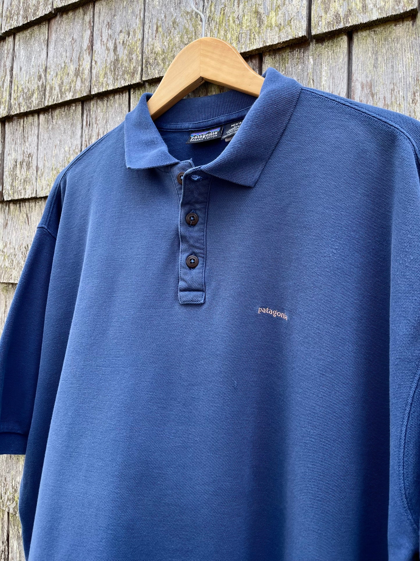 90s Patagonia Cotton Piqué Polo Shirt (L/XL)