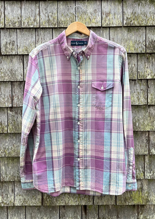 00s Polo Ralph Lauren Cotton Madras Button Down Shirt (L)