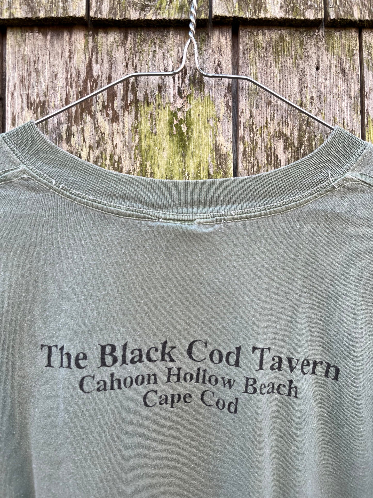 90s The Black Cod Tavern Wellfleet Pigment Dye T-Shirt (L)