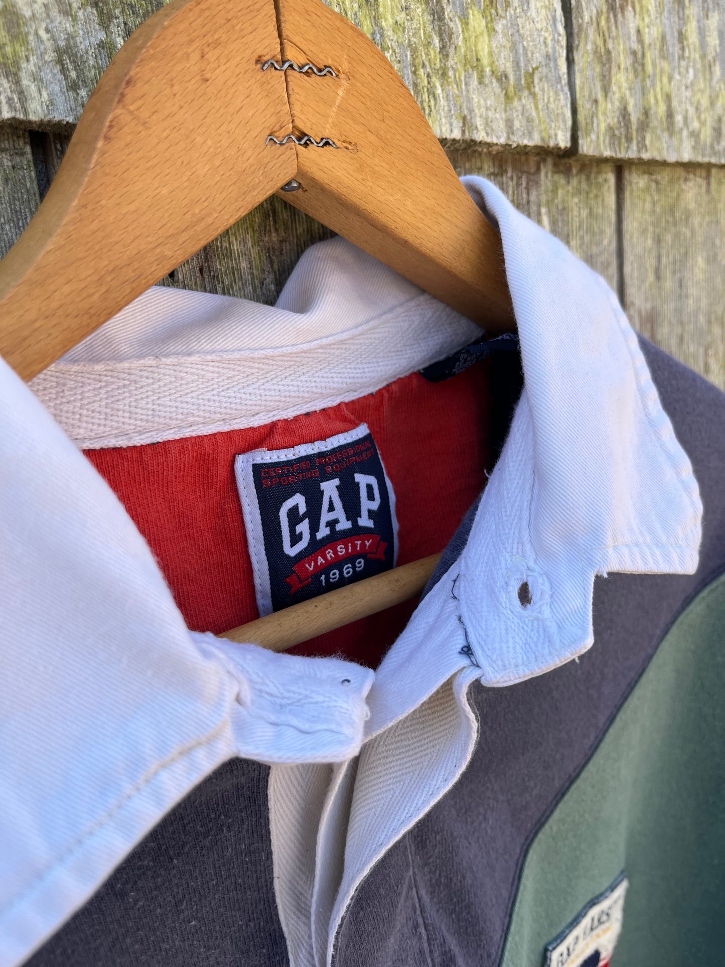 90s GAP Varsity Cotton Rugby Shirt (L/XL)