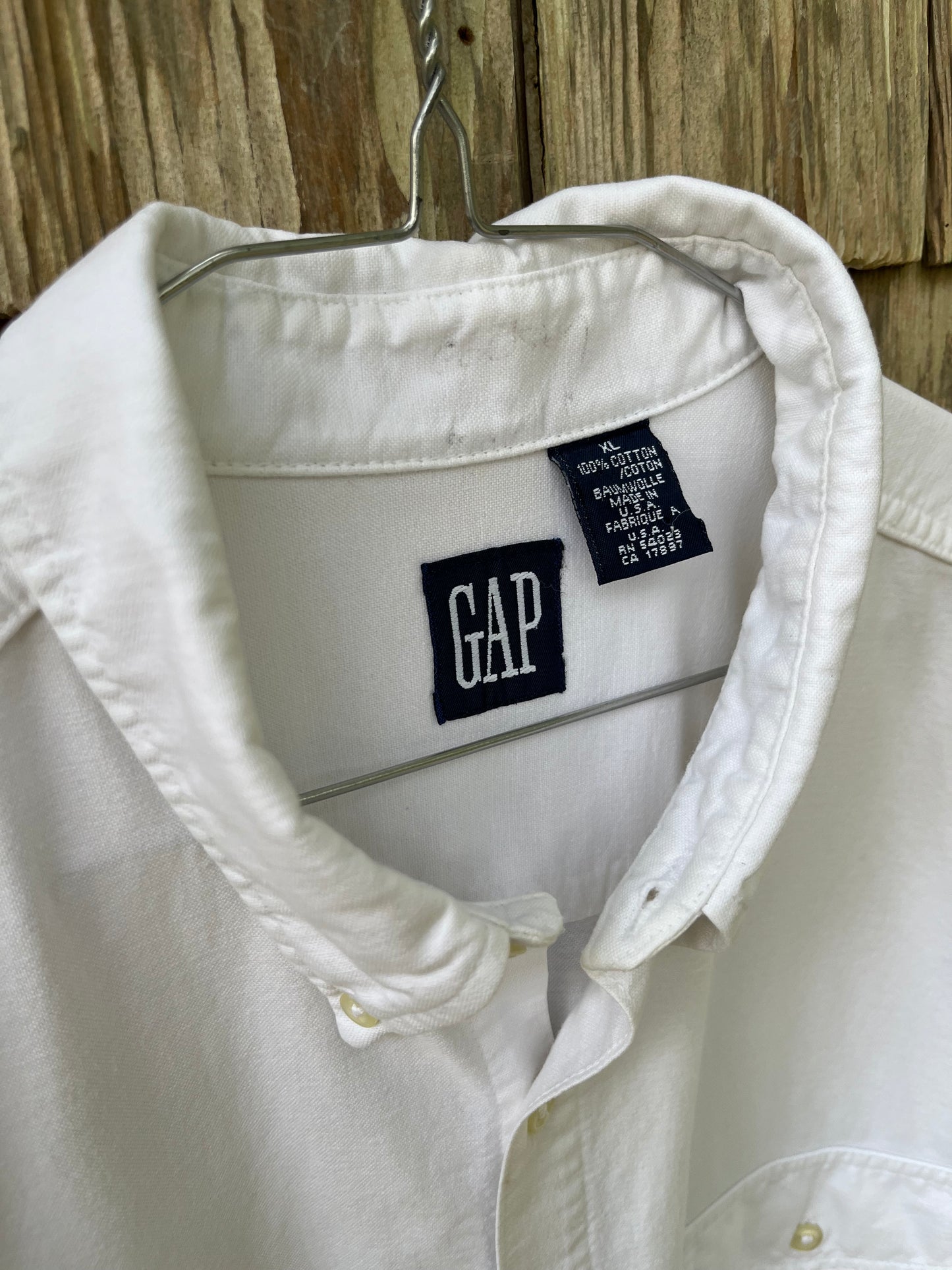 90s GAP Cotton Button Down Shirt (XL)