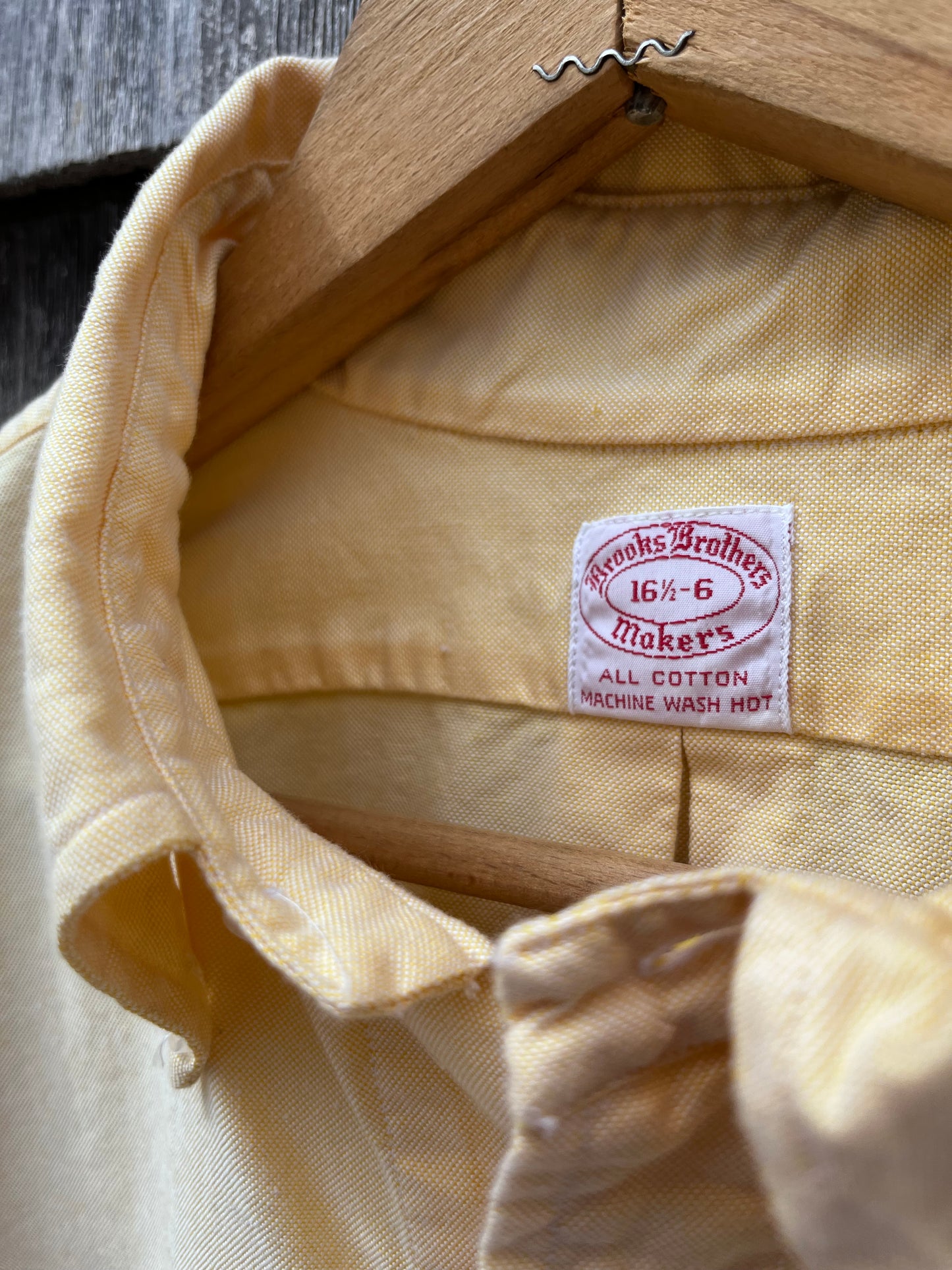 70s Brooks Brothers Makers Oxford Cloth Button Down Shirt (16/6)