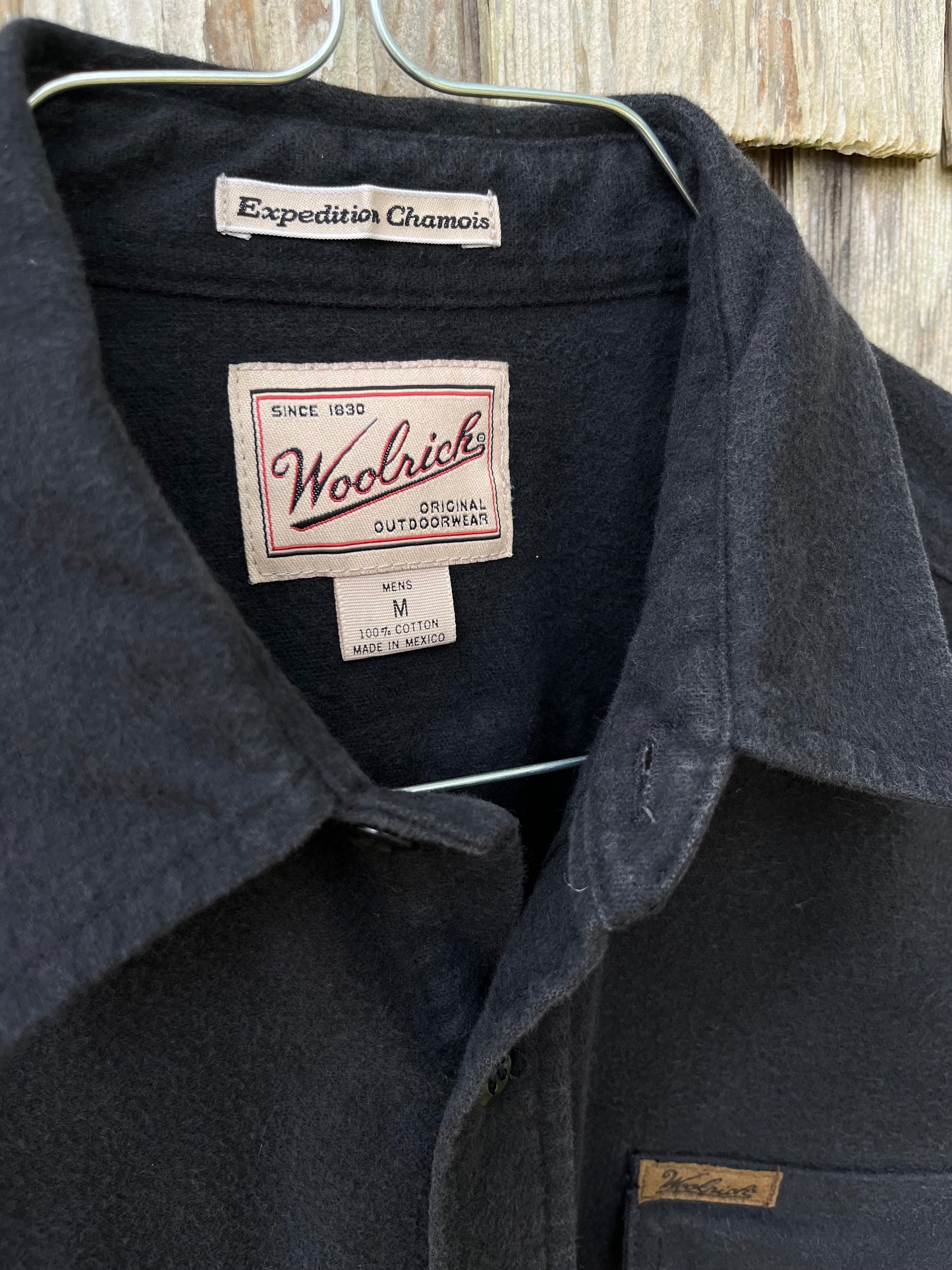 90s Woolrich 'Expedition Chamois' Cotton Flannel Shirt (L)