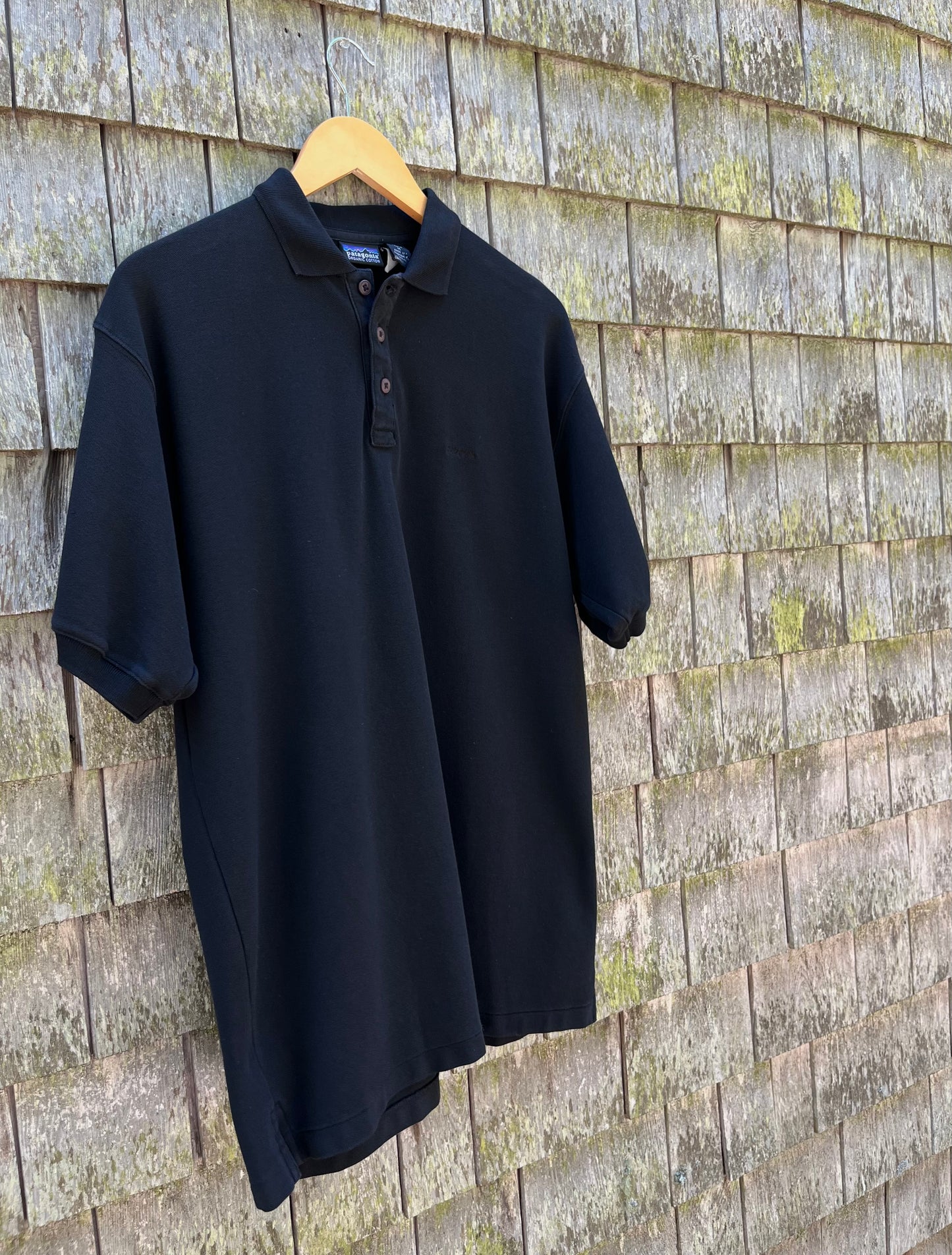 90s Patagonia Cotton Pique Polo Shirt (L)