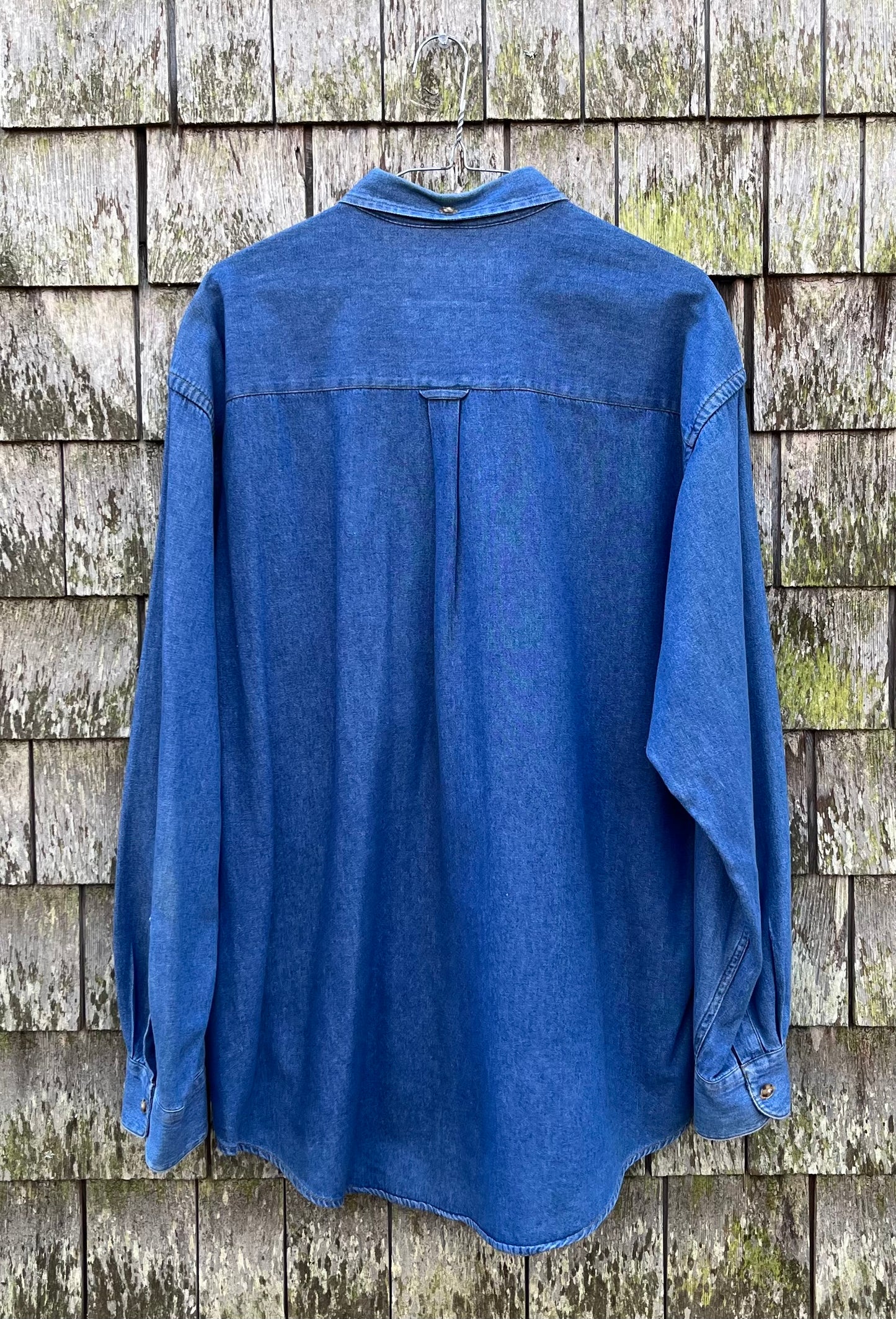 90s The Black Dog MV Indigo Denim Button Down Shirt (XL)