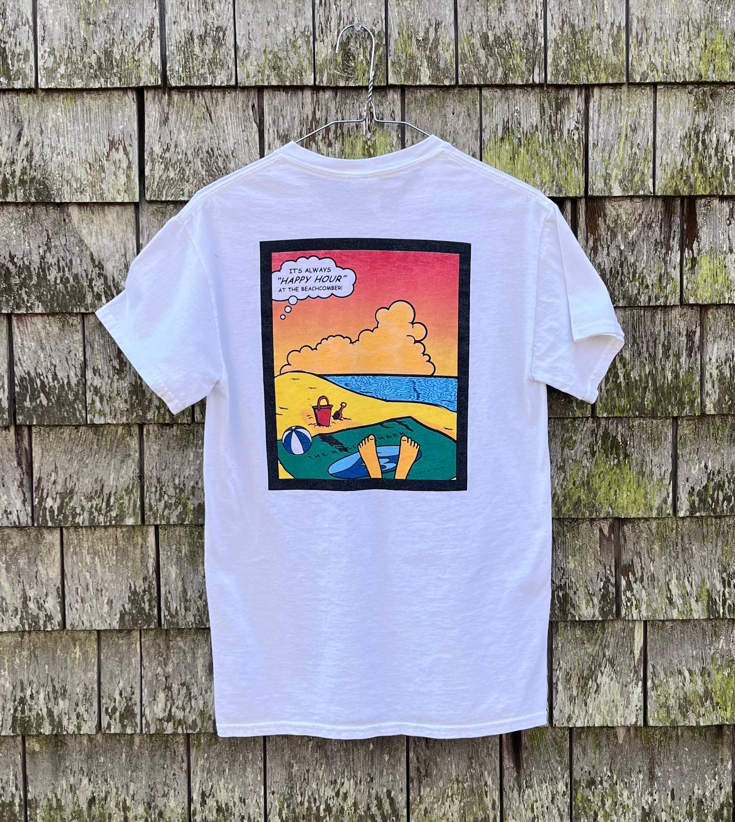 00s The Beachcomber Cahoon Hollow Beach Wellfleet Pocket T-Shirt (S)