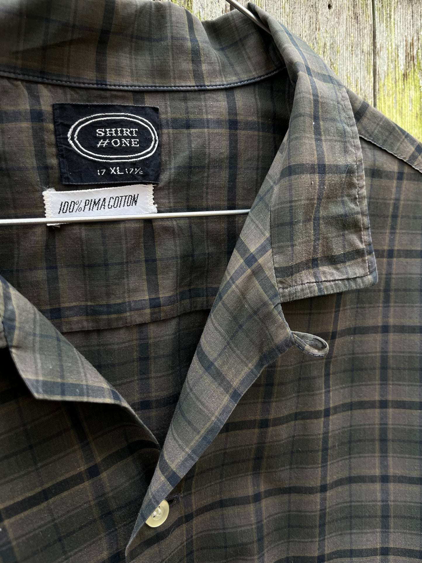 60s Shirt #One Loop Collar Cotton Shirt (XL)