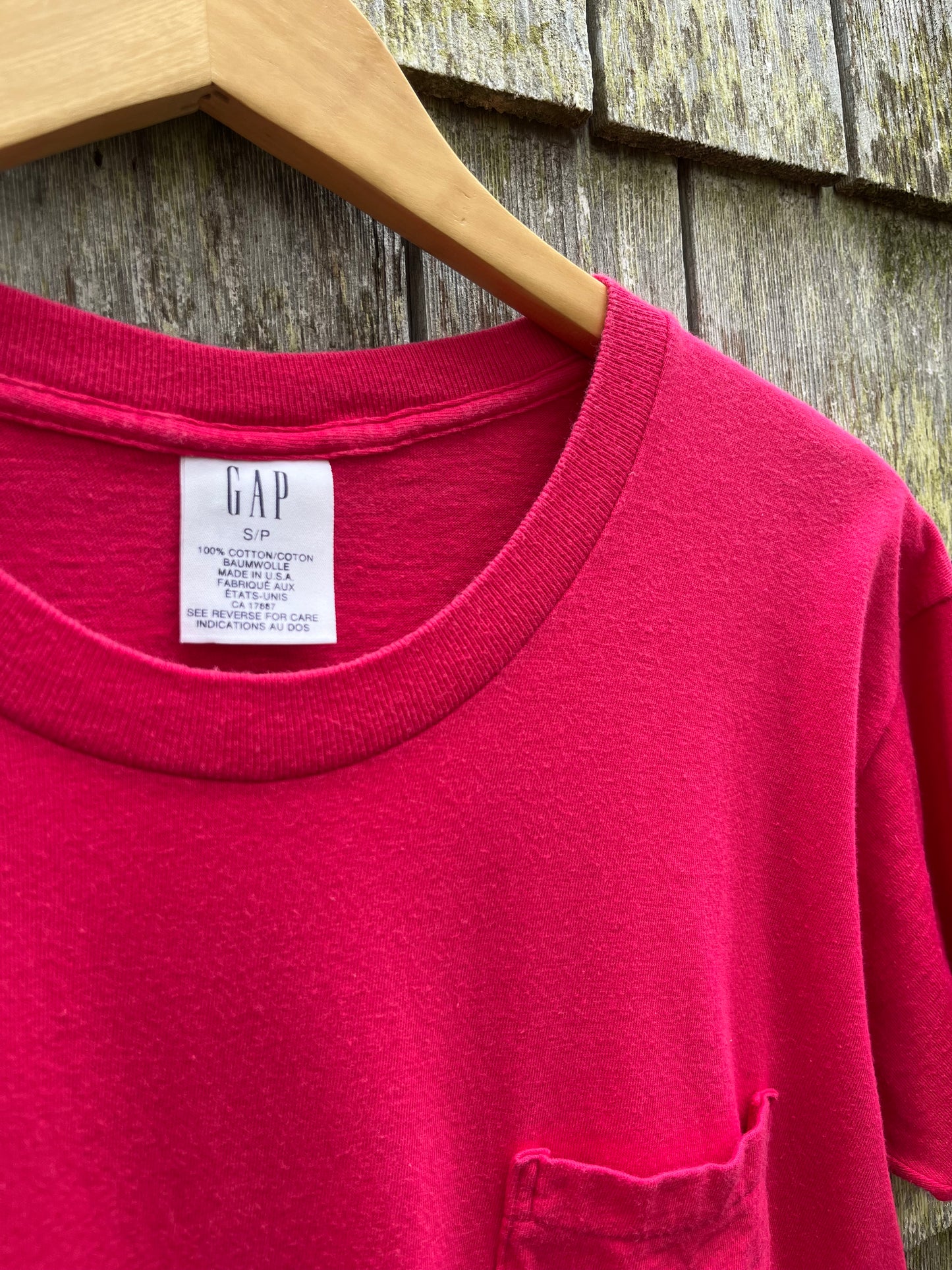 90s GAP Cotton Pocket T-Shirt (S)