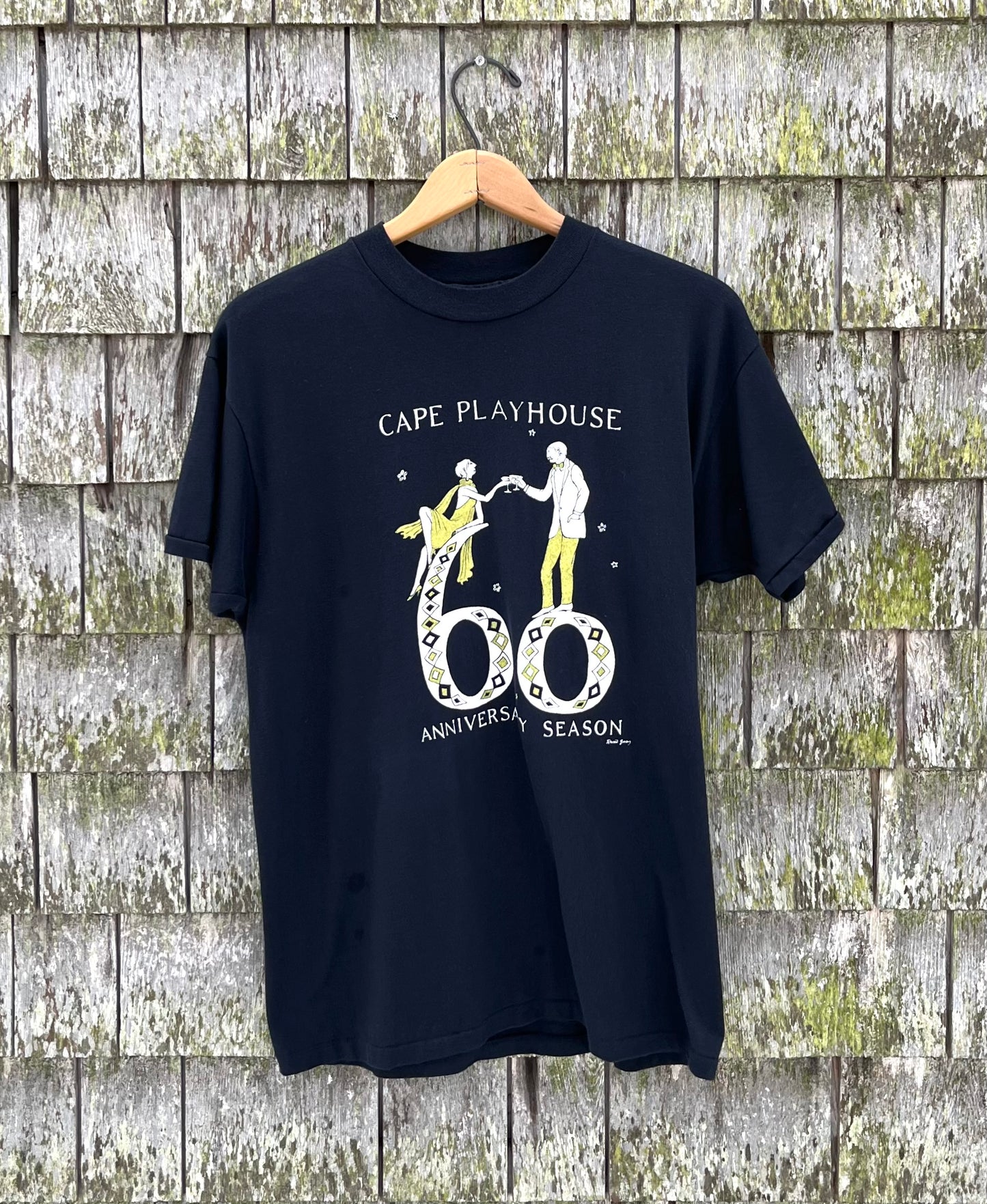 80s Edward Gorey Cape Playhouse 60th Anniversary T-Shirt (S/M)