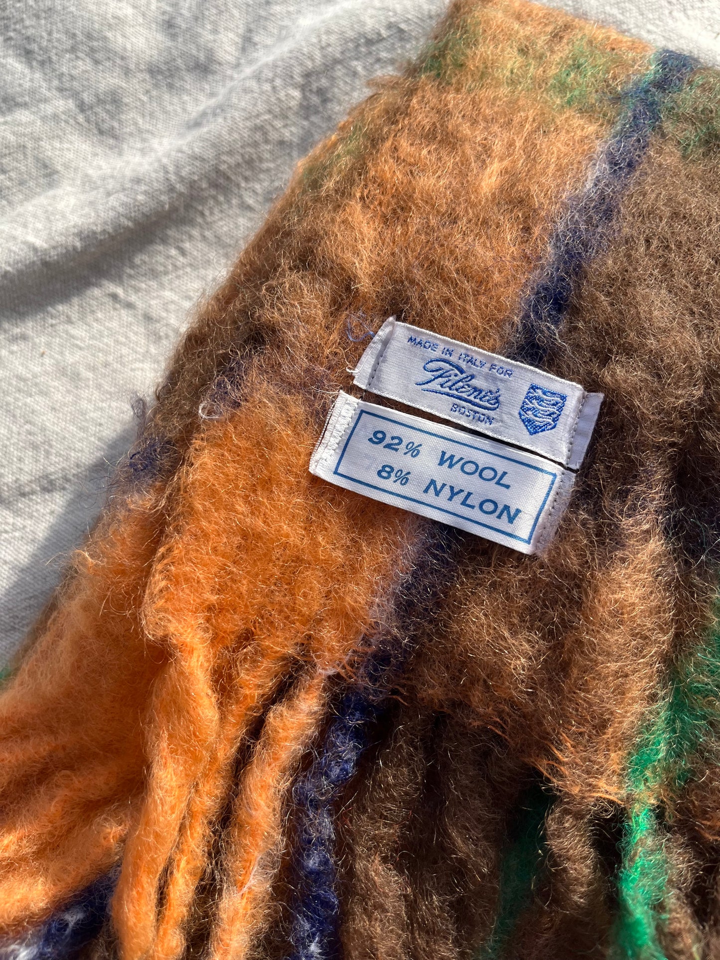 60s Filene's Boston Mohair Scarf