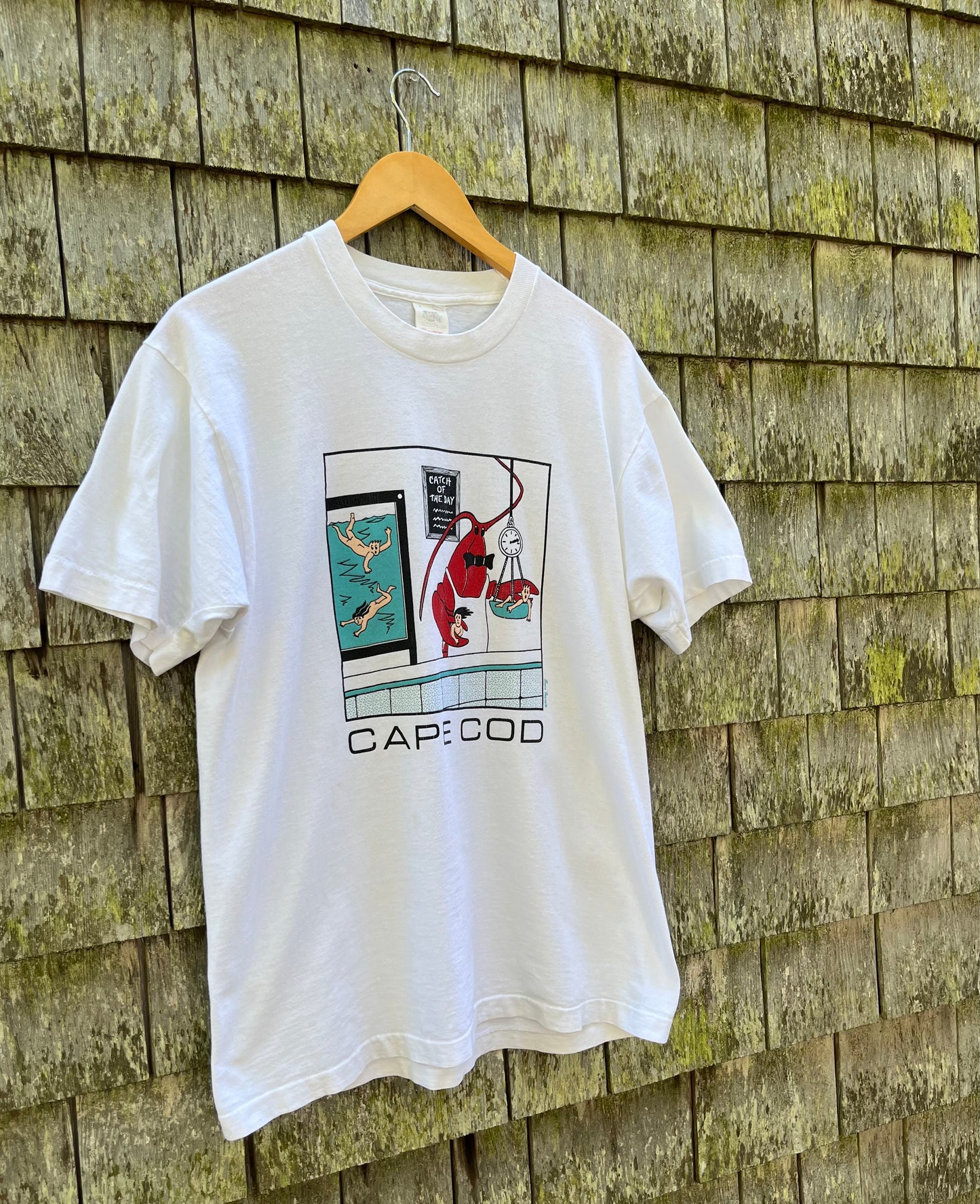 90s Cape Cod Lobster Pound 'Catch of the Day' T-Shirt (L)