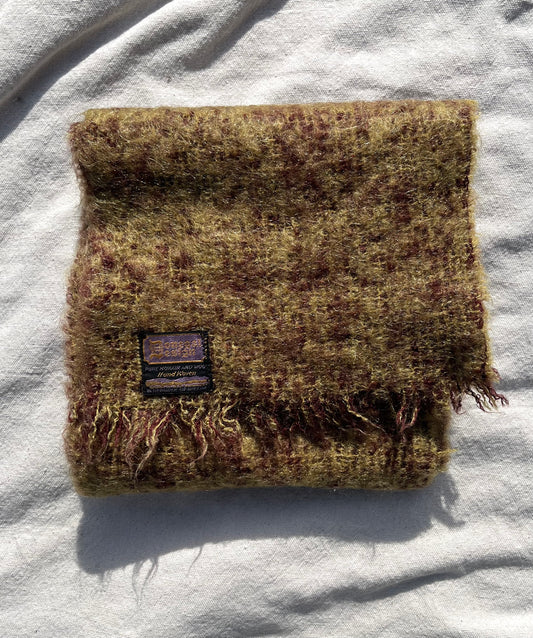 70s Donegal Designs Ireland Handwoven Mohair Scarf