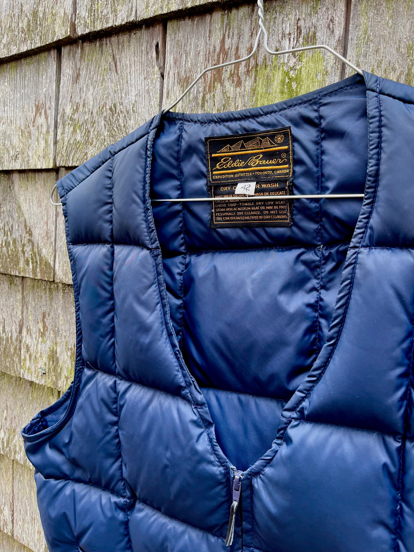 80s Eddie Bauer Quilted Insulated Vest (L)