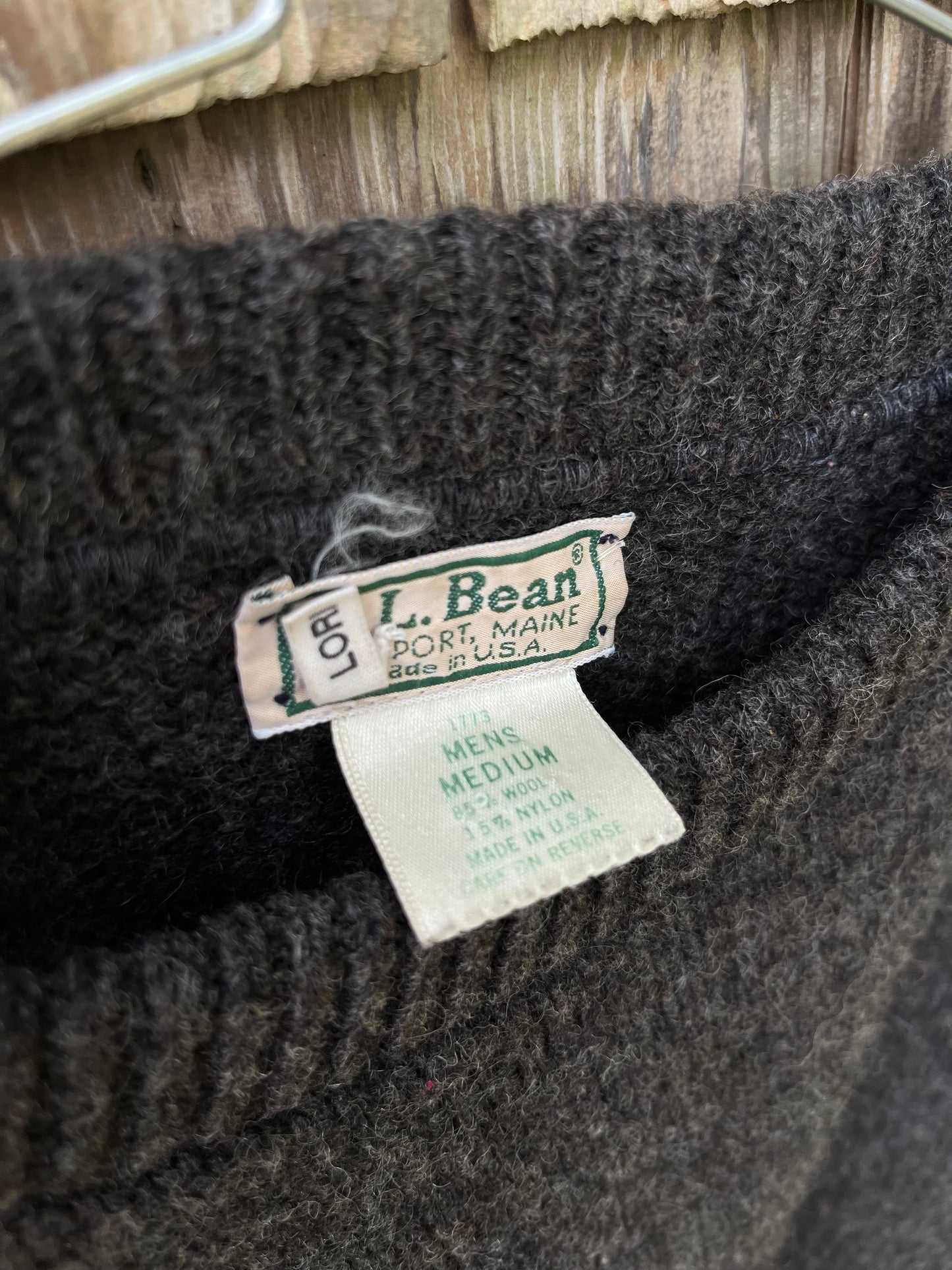 90s L.L. Bean Ragg Wool Crewneck Sweater (M)
