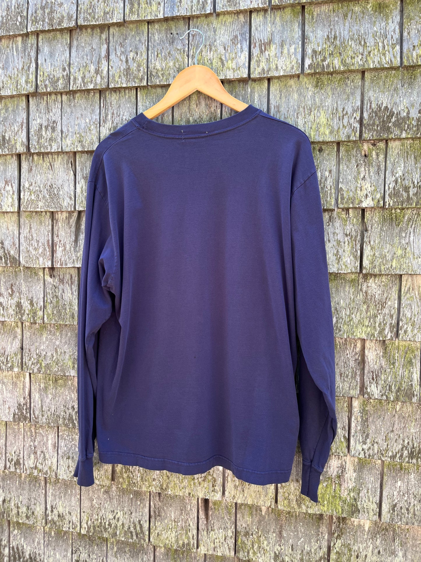 90s J.Crew Long Sleeve Cotton Pocket T-Shirt (L)
