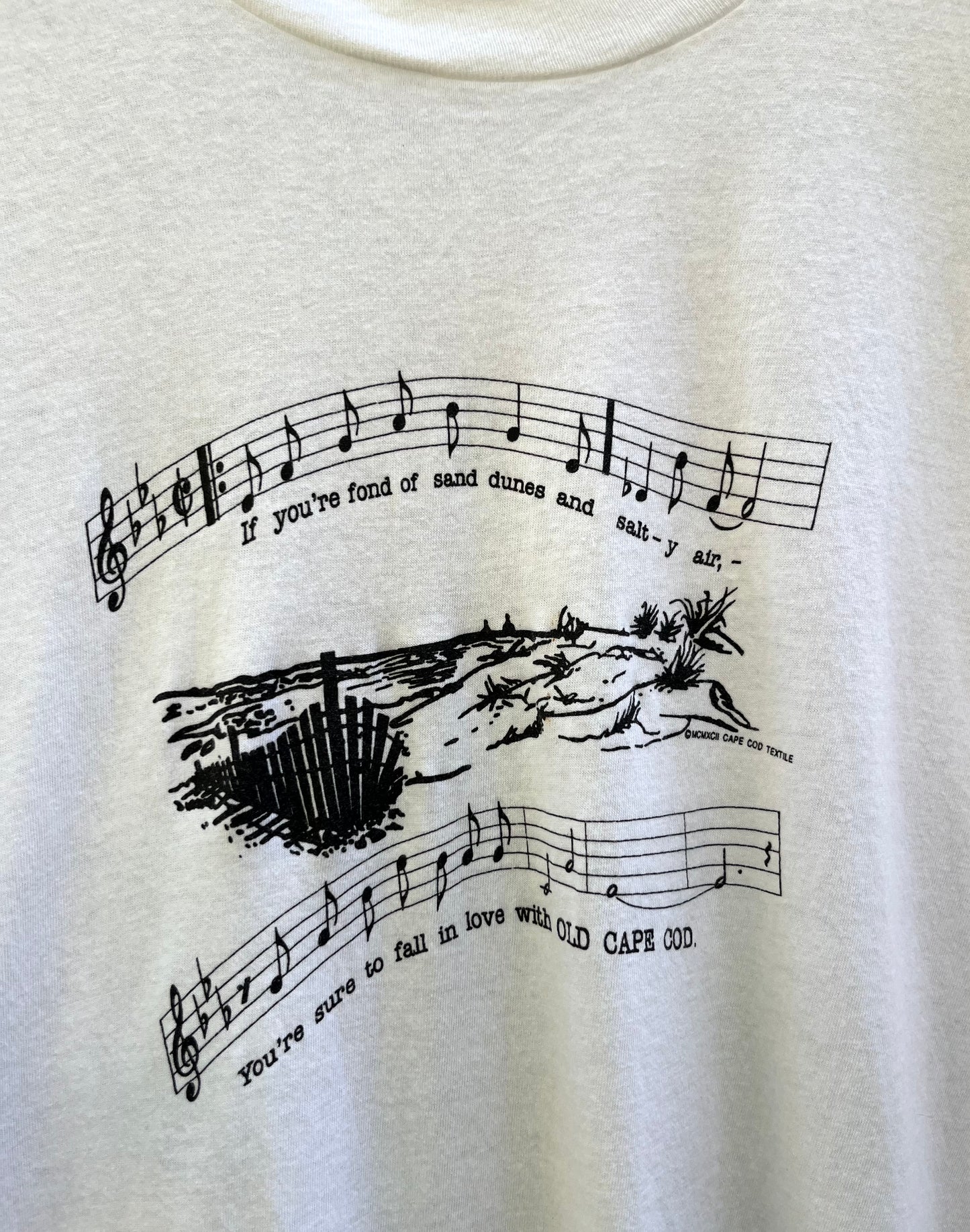 80s Patti Page Old Cape Cod Lyrics T-Shirt (XL)