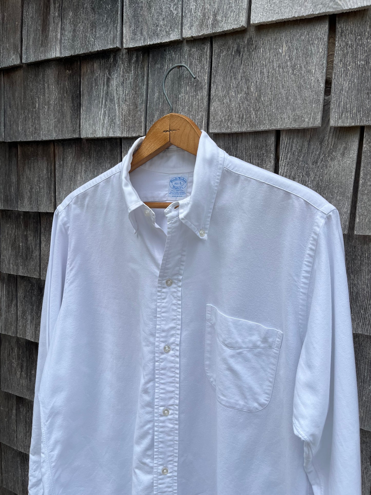 80s Brooks Brothers Makers 6-Button Oxford Cloth Button Down Shirt (15.5-5)