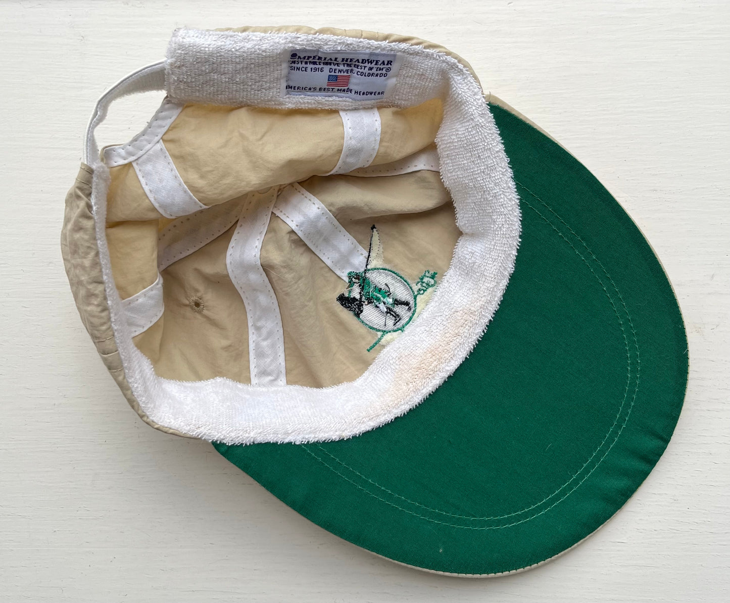 90s The Compleat Angler Connecticut Strapback Nylon Long-Bill Cap (L/XL)