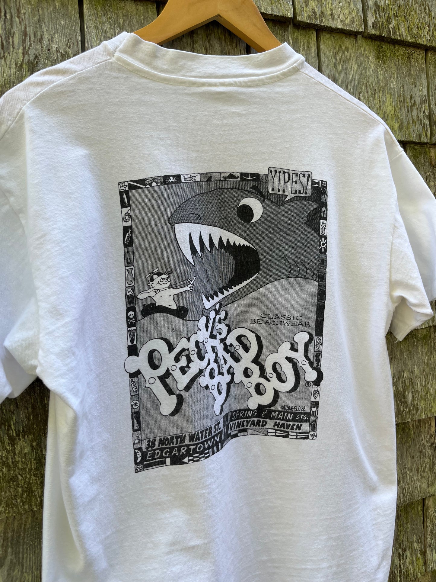 80s Peck’s Bad Boy Surf & Skate Shop Martha’s Vineyard T-Shirt (L)