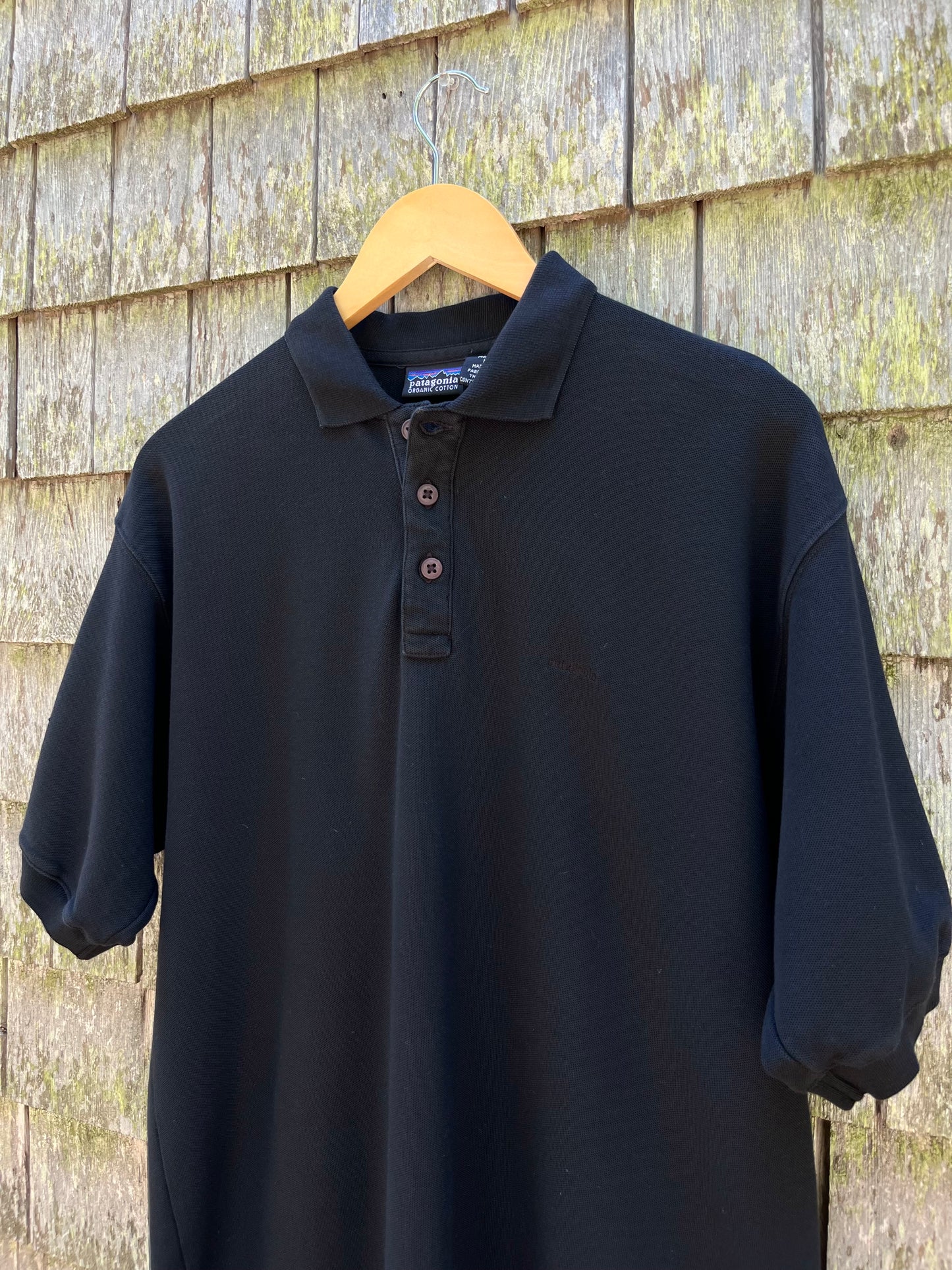 90s Patagonia Cotton Pique Polo Shirt (L)