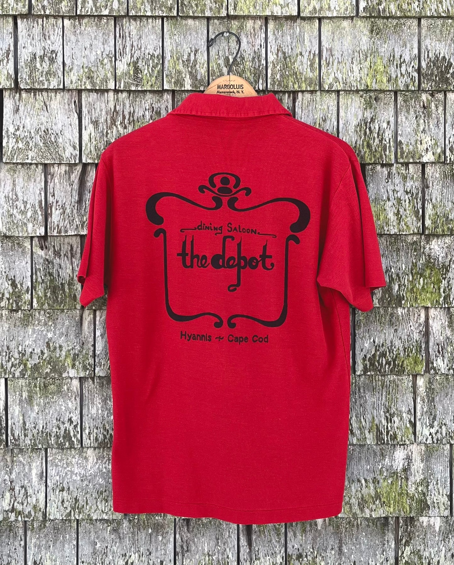 70s The Depot Dining Saloon Hyannis Polo Shirt (M)