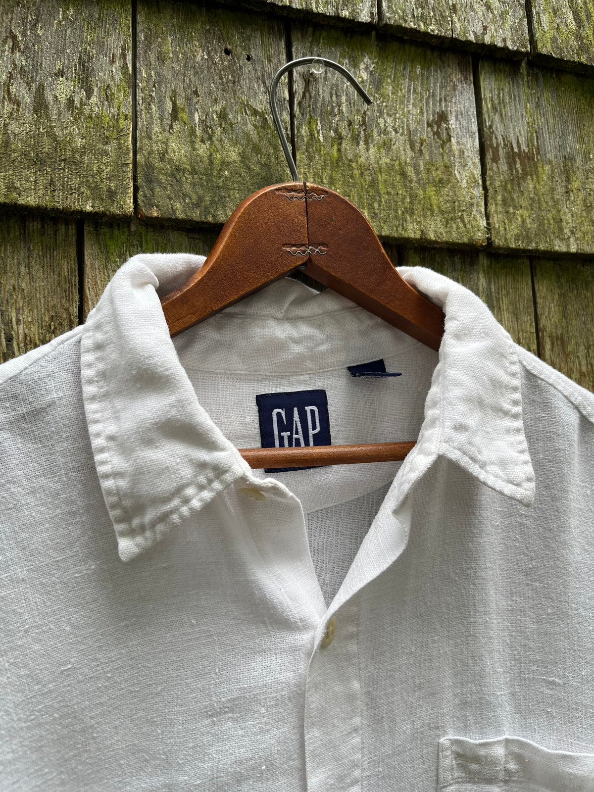90s GAP Linen Button Front Shirt (XL)