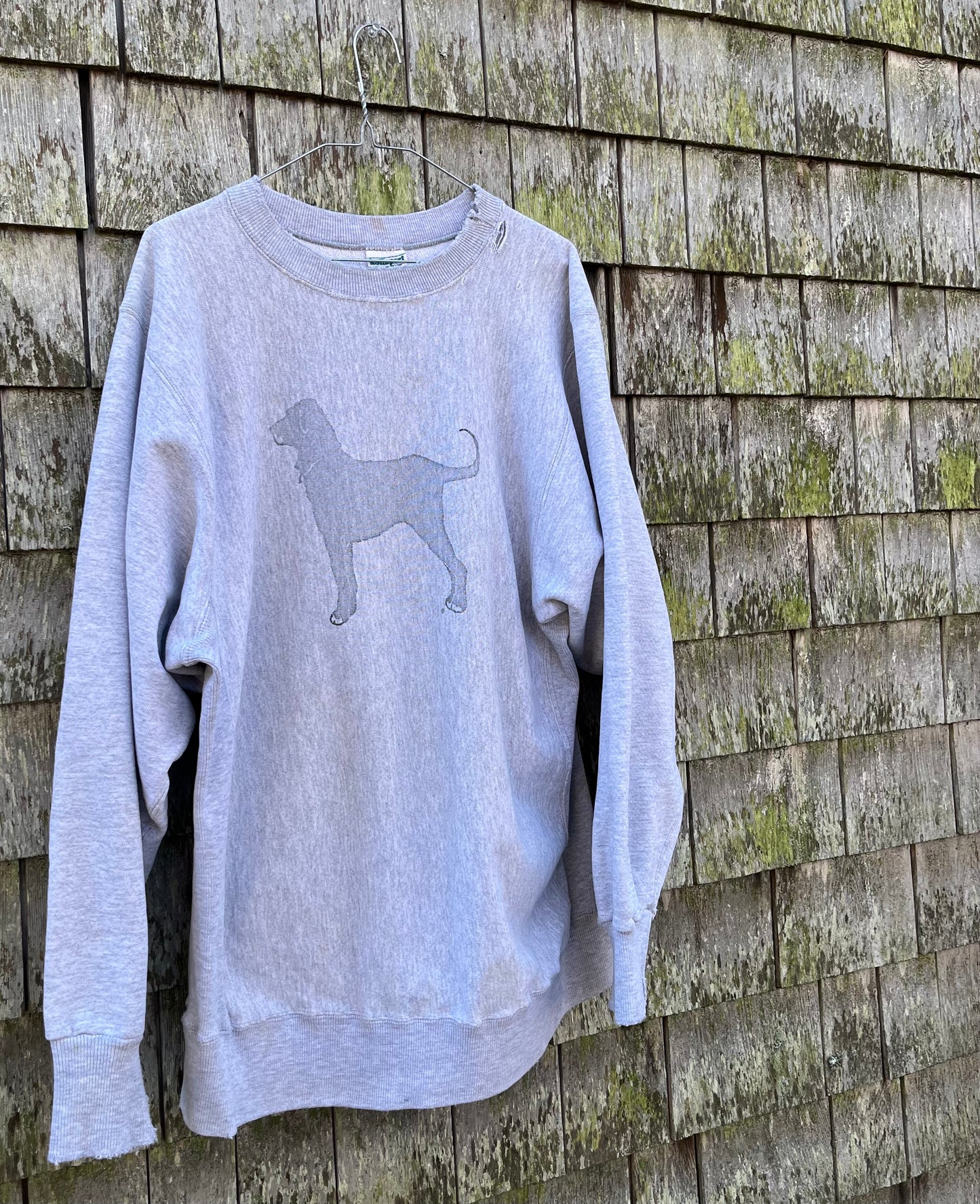 90s The Black Dog Martha's Vineyard Distressed Crewneck Sweatshirt (XL)