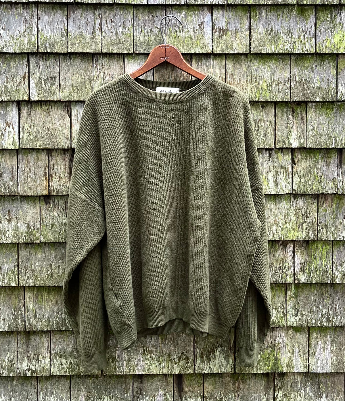 90s Eddie Bauer Ribbed Cotton Knit Sweater (L)