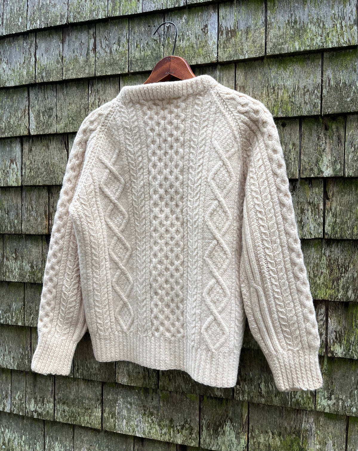 80s Connamera Handcrafts Aran Knit Wool Sweater (S)