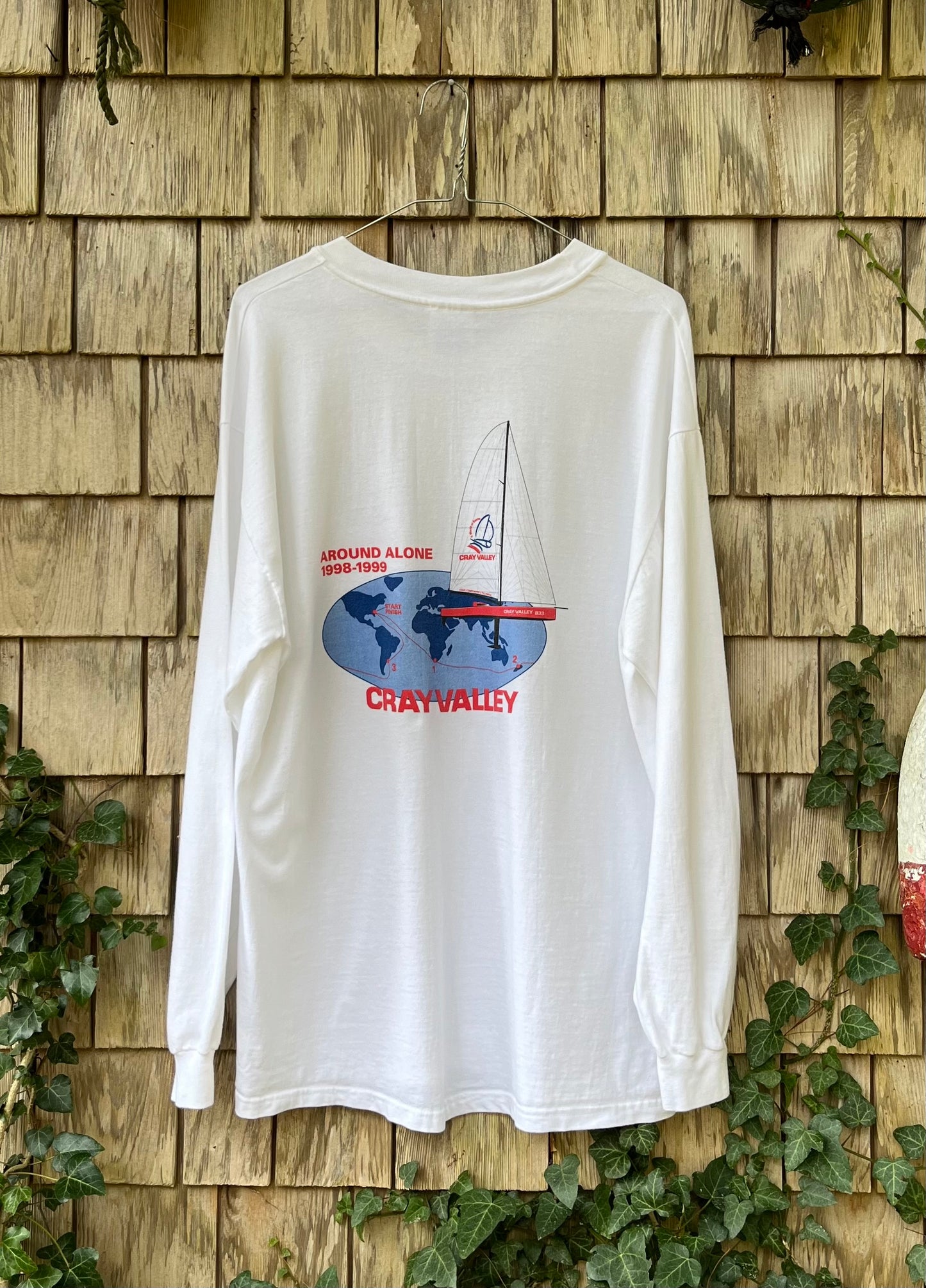 90s Cray Valley 'Around Alone' World Sailing Challenge Long Sleeve T-Shirt (L)