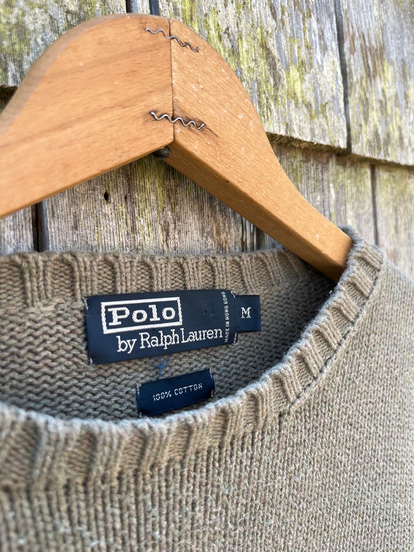 90s Polo Ralph Lauren Crewneck Cotton Knit Sweater (M/L)