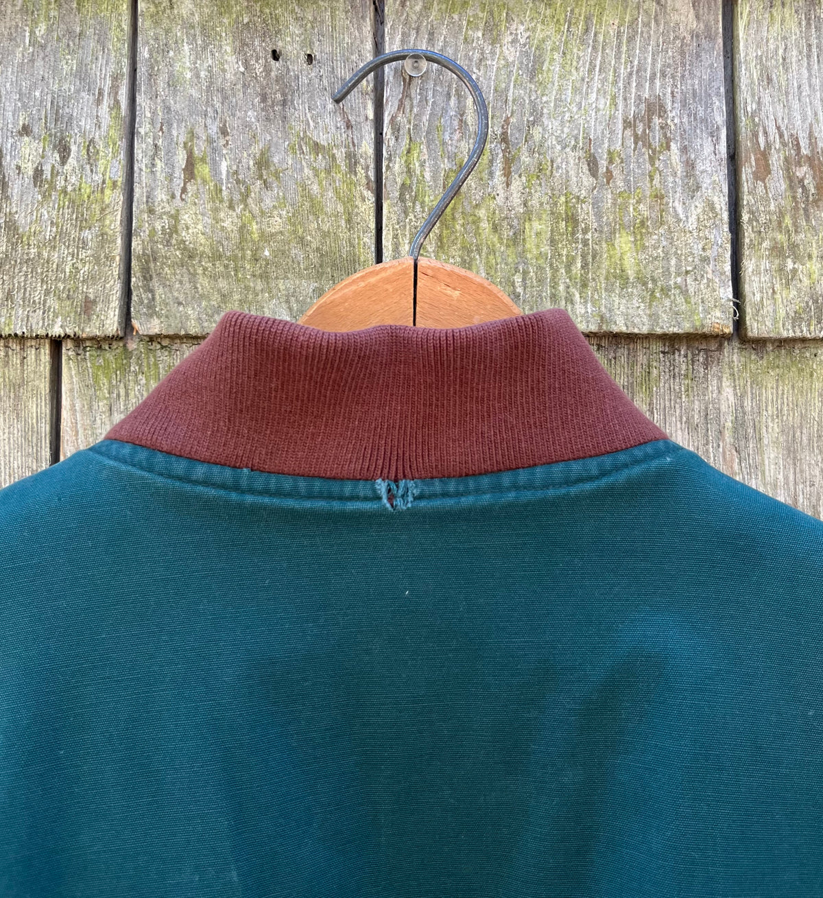 90s J.Crew Shearling Lined Cotton Bomber Jacket (L)
