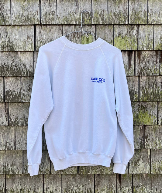 80s Cape Cod Potato Chips Raglan Sleeve Crewneck Sweatshirt (M)