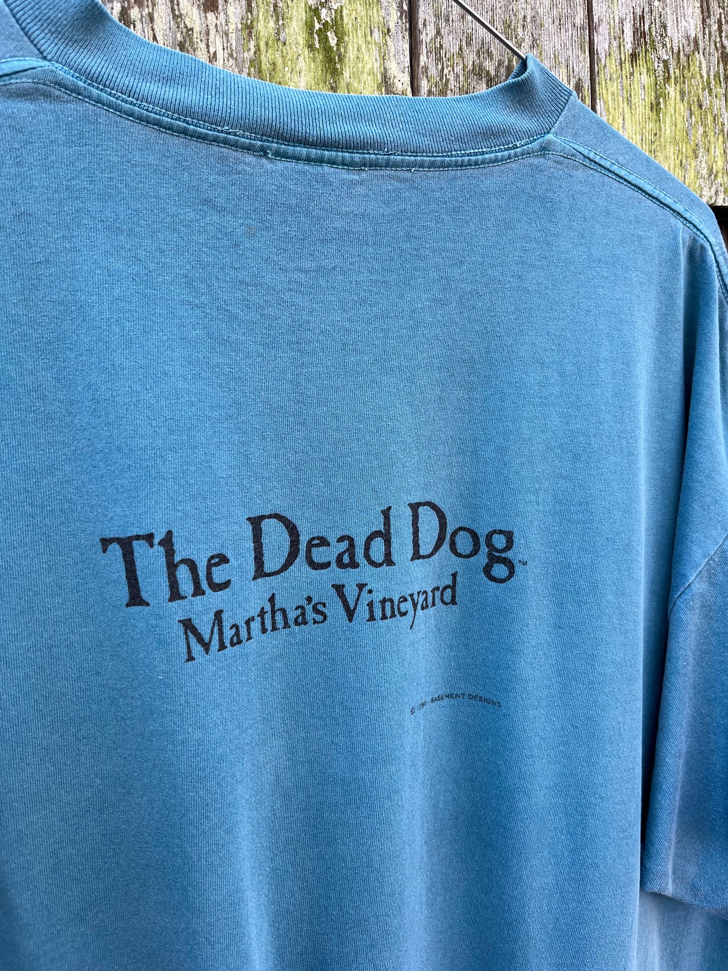 90s The Dead Dog Martha’s Vineyard Pigment Overdye T-Shirt (XL)